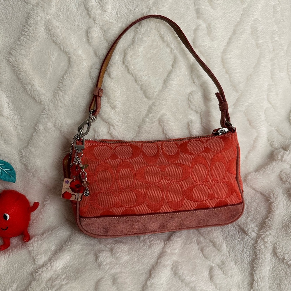 Coach Y2K Mini Demi Cherry Red Shoulder Bag